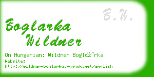 boglarka wildner business card